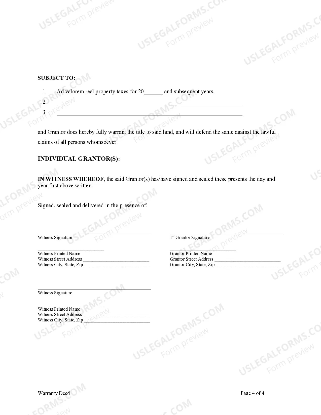 Preview Warranty Deed from Limited Partnership or LLC is the Grantor, or Grantee