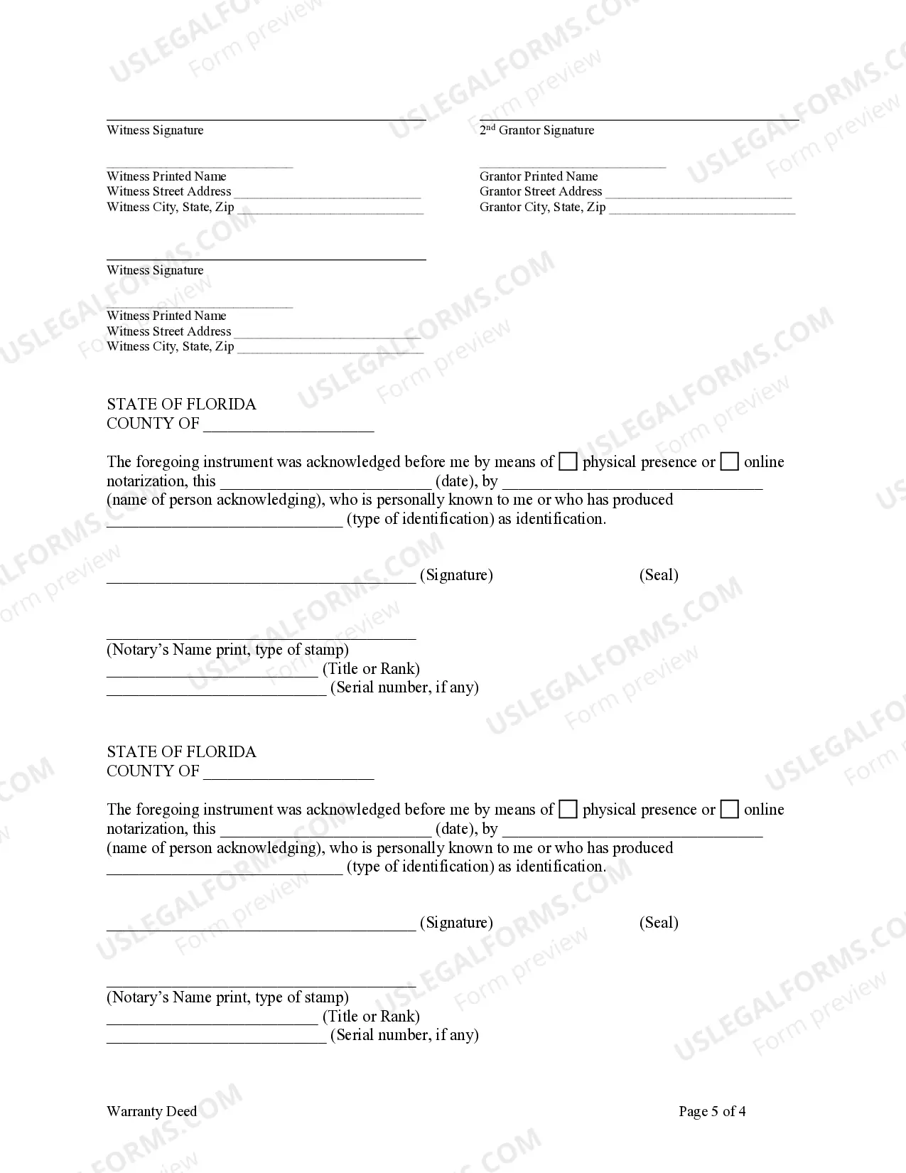 Preview Warranty Deed from Limited Partnership or LLC is the Grantor, or Grantee