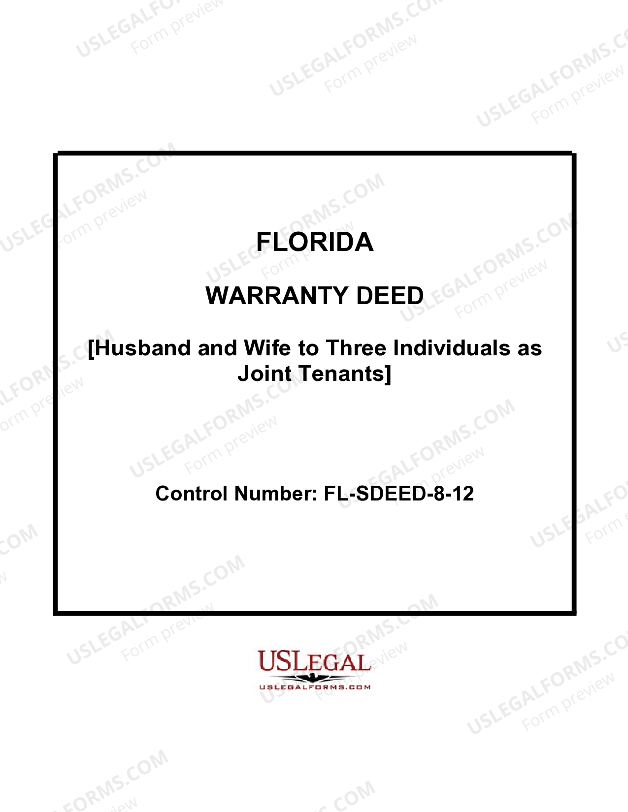 Florida Warranty Deed for Husband and Wife to Three Individuals as