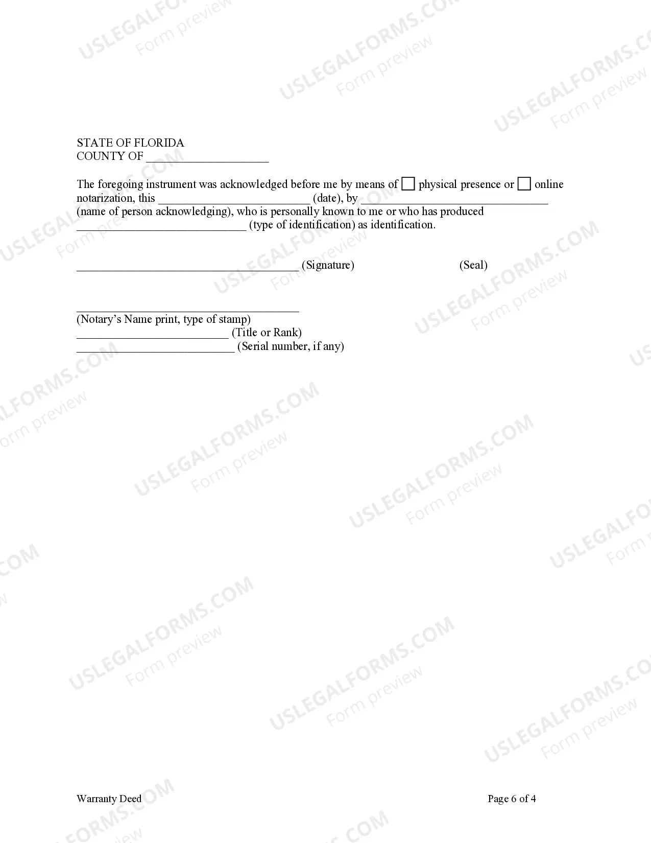Preview Warranty Deed from Individuals or Husband and Wife to Three Individuals as Joint Tenants with the Right of Survivorship