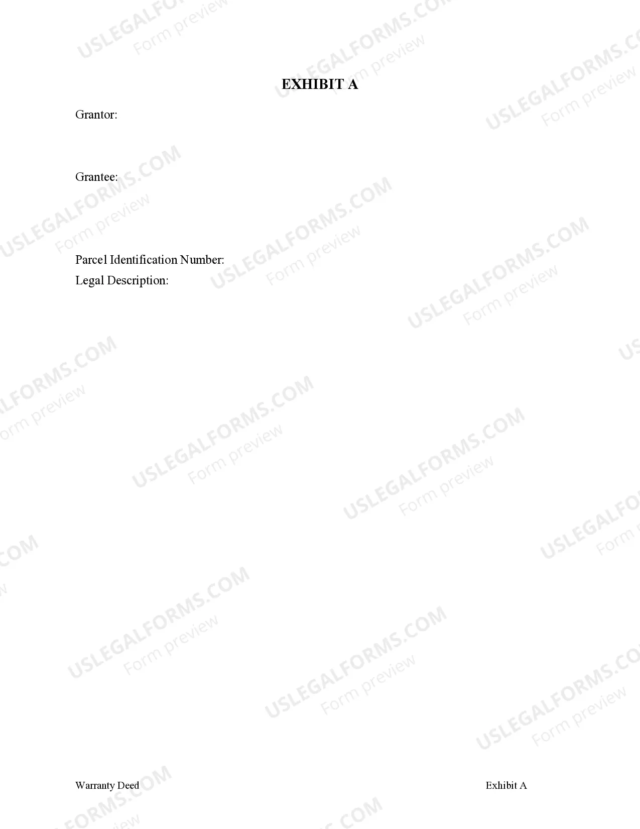 Preview Warranty Deed from Individuals or Husband and Wife to Individuals (3) as Tenants in Common