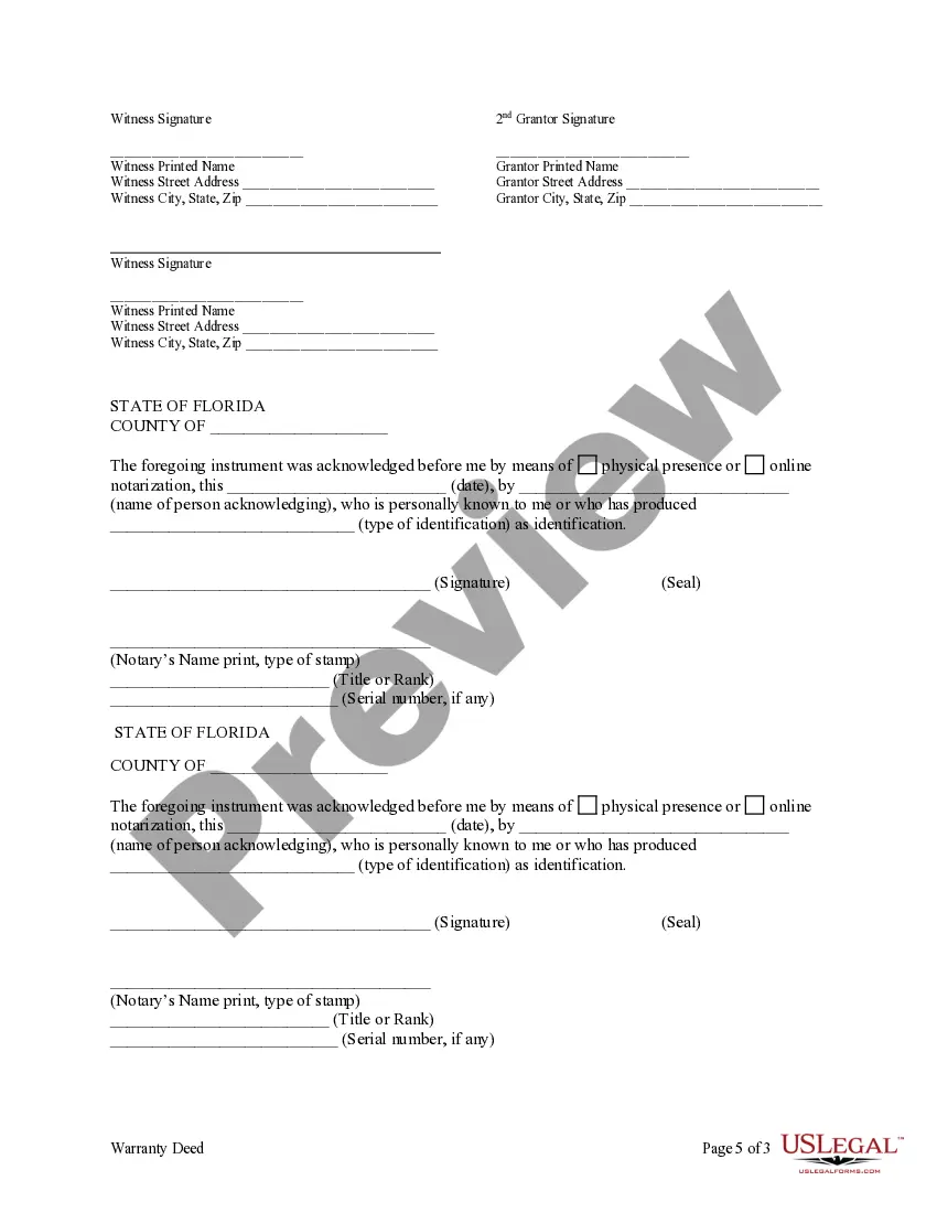 Get Warranty Deed from two Individuals to Two Individuals as Joint Tenants with the Right of Survivorship with Retained Life Estates Preview Warranty Deed from two Individuals to Two Individuals as Joint Tenants with the Right of Survivorship with Retained Life Estates