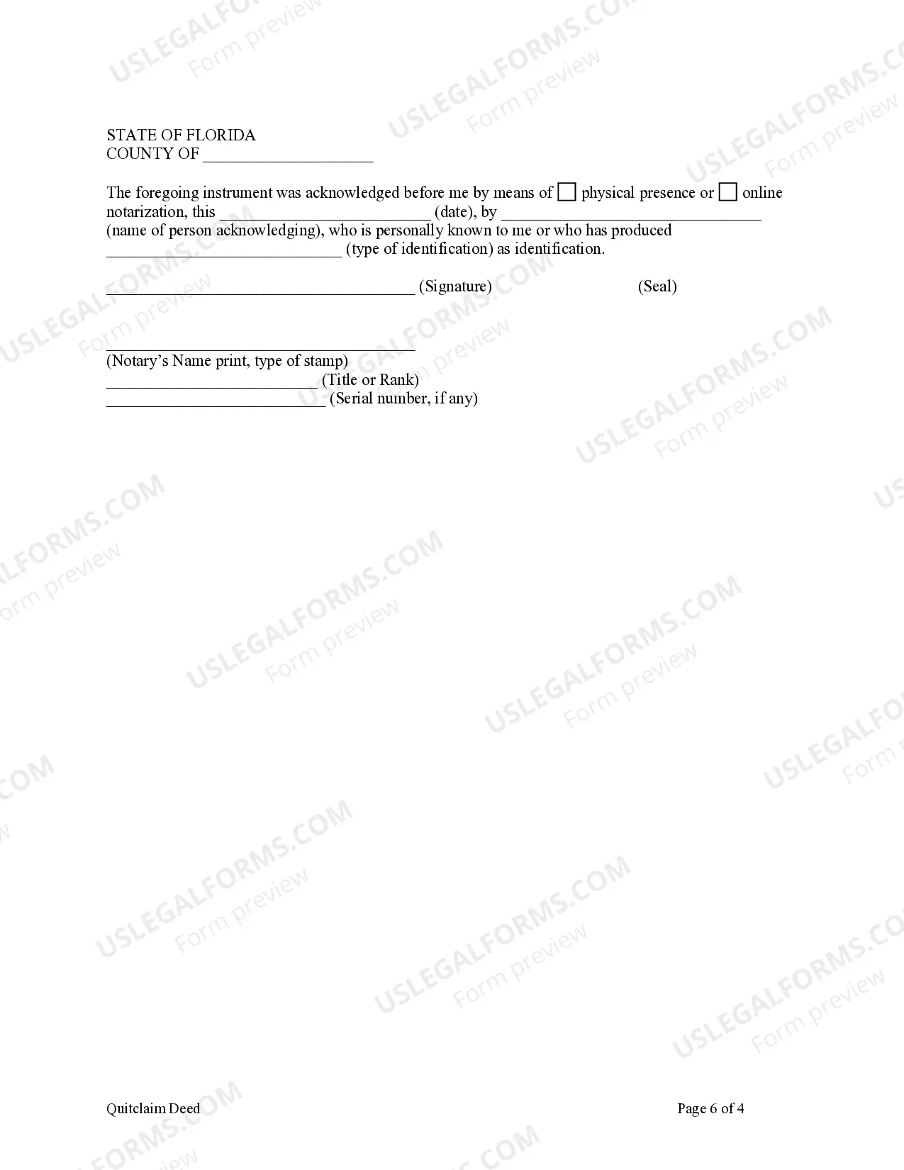 Preview Quitclaim Deed - Three Individuals to One Individual