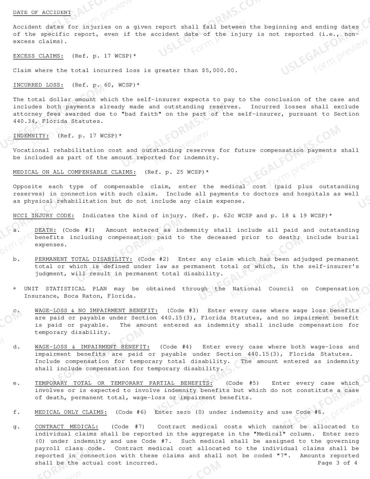 Preview Self-Insurance Unit Statistical Report (New Applicant)