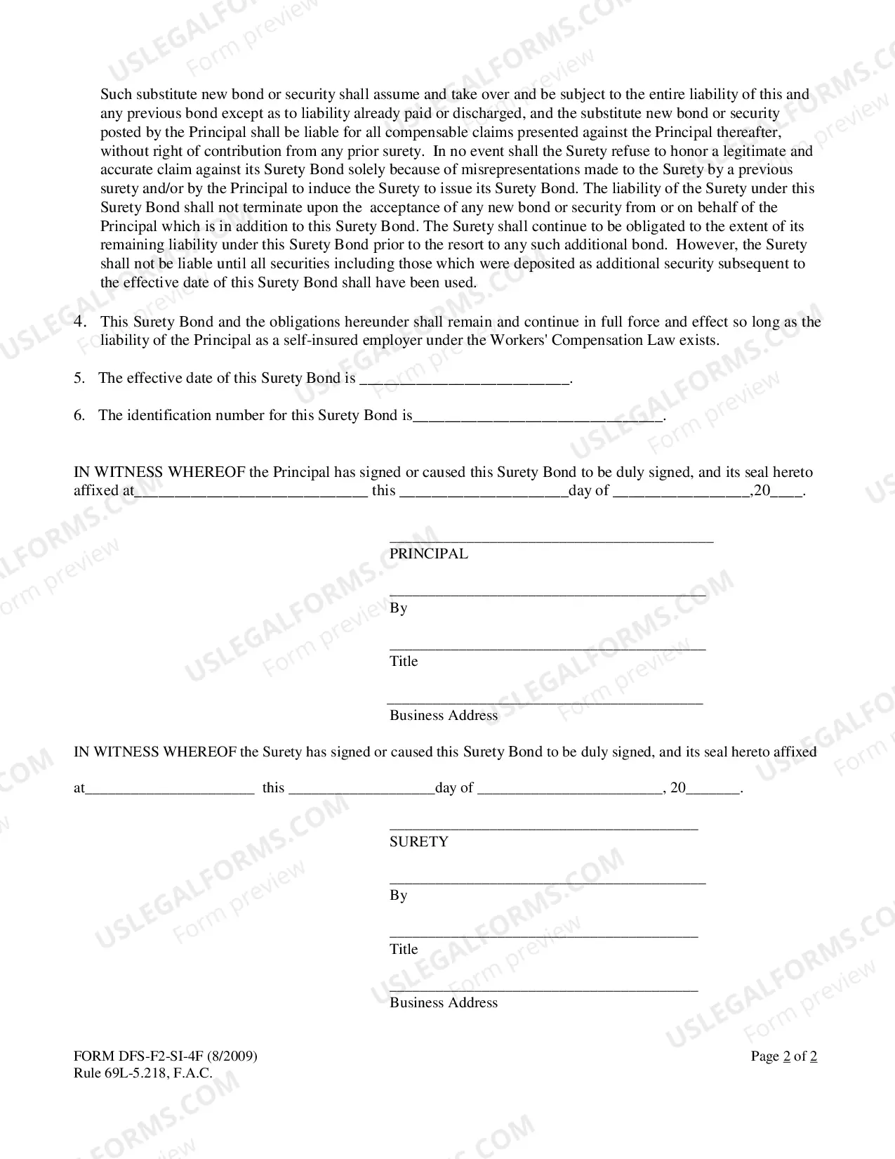 Preview Surety Bond