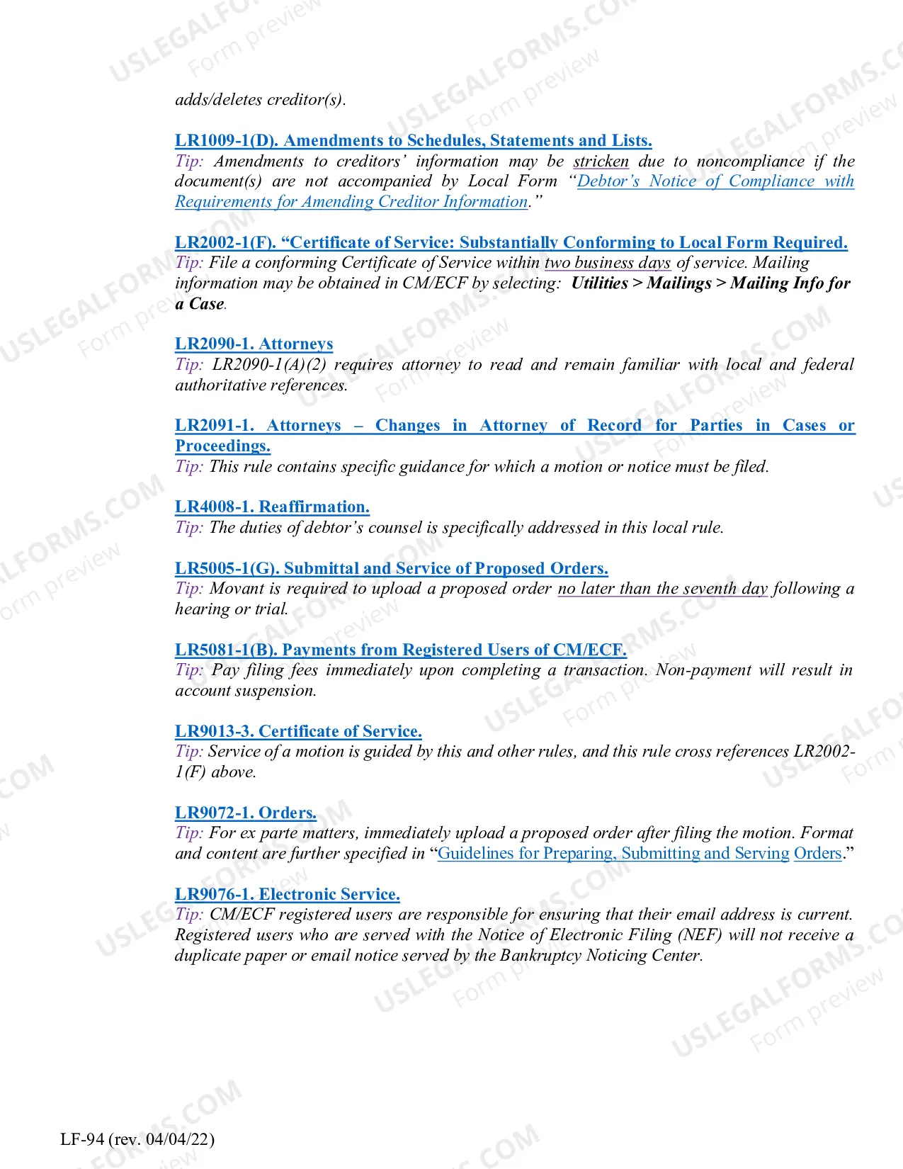 Preview Acknowledgment of Responsibility - CM-ECF Live Access Request Trustee-US Trustee Privileges