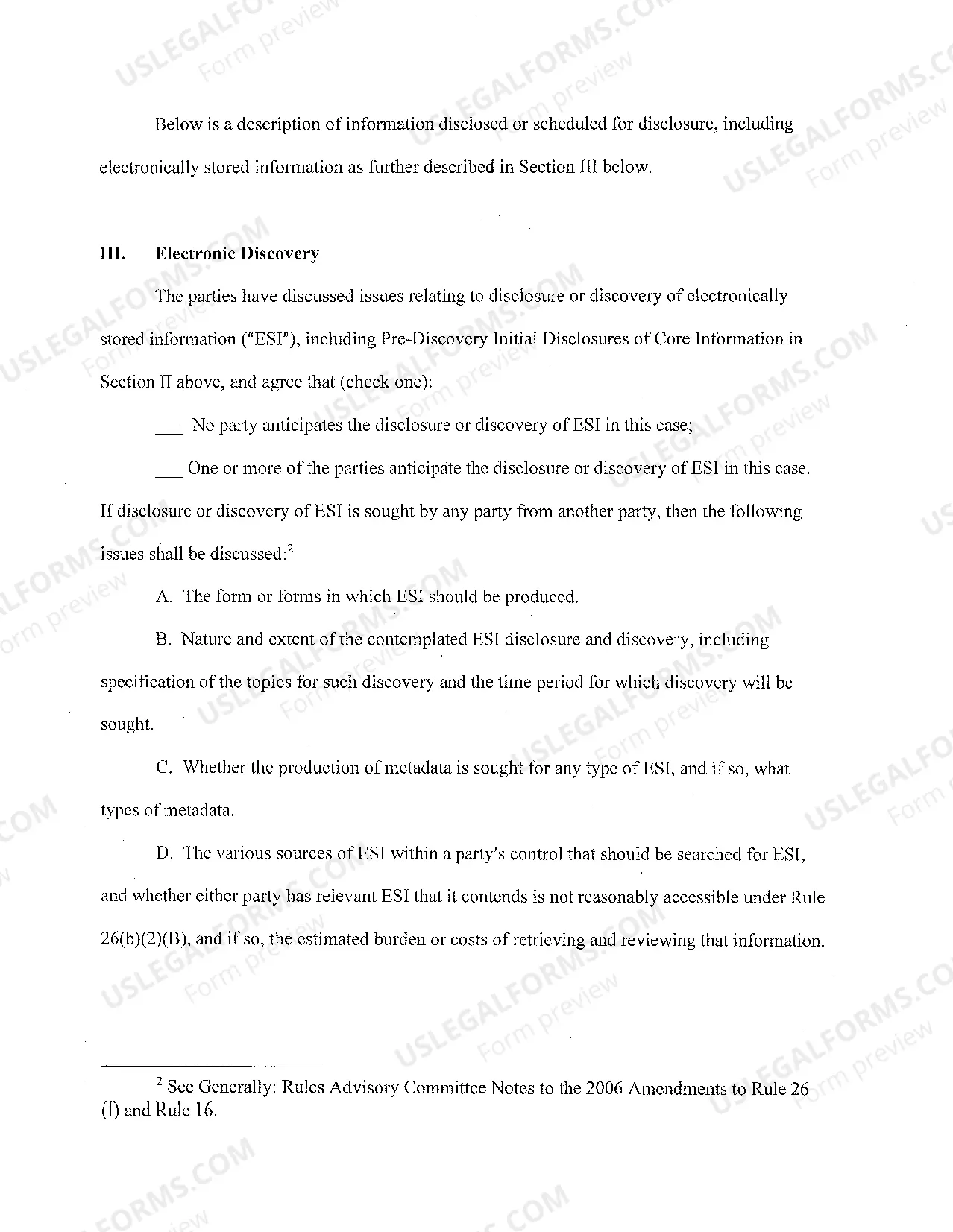 Preview Case Management Report (Judge Kovachevich-Tampa)
