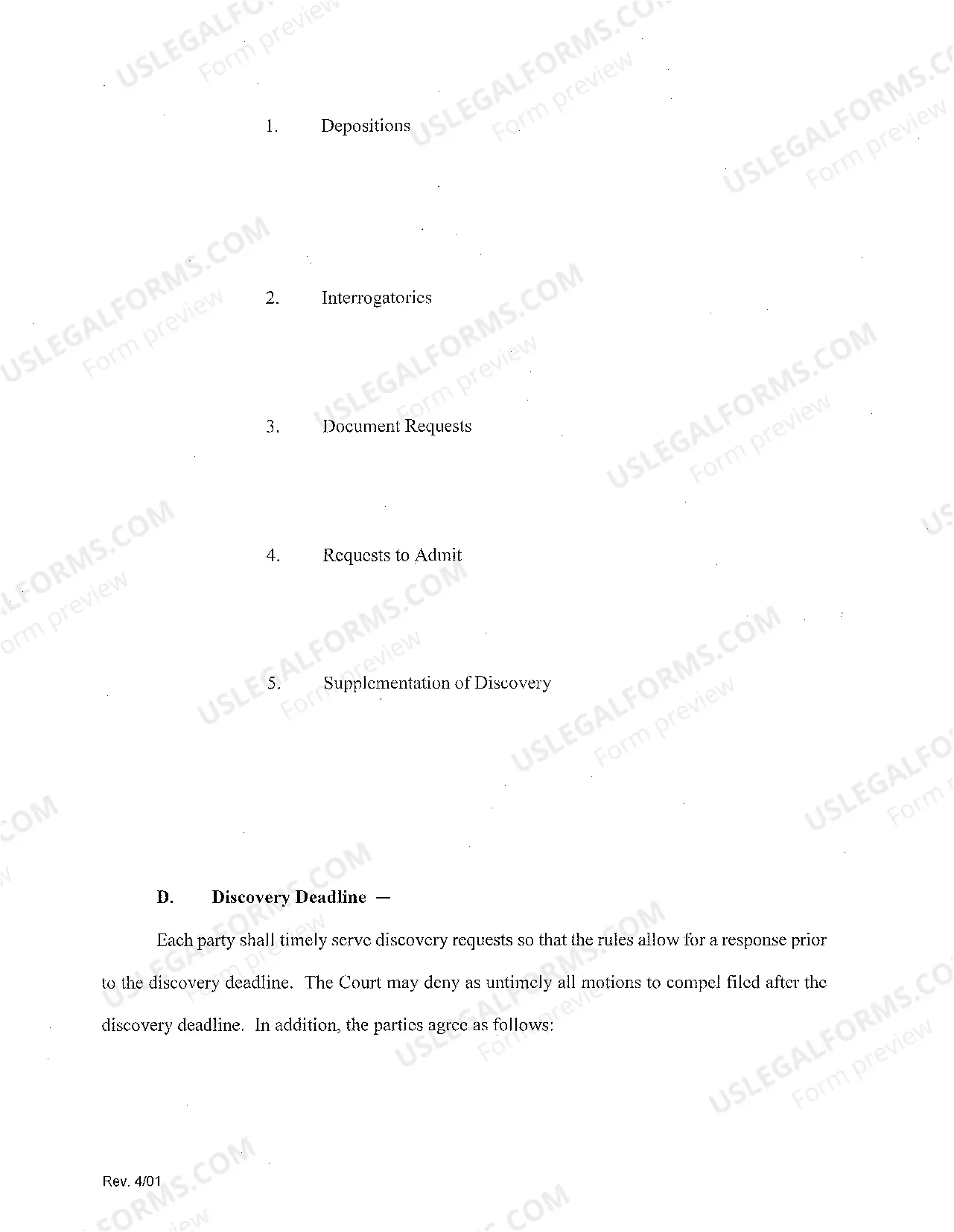 Preview Case Management Report (Judge Kovachevich-Tampa)