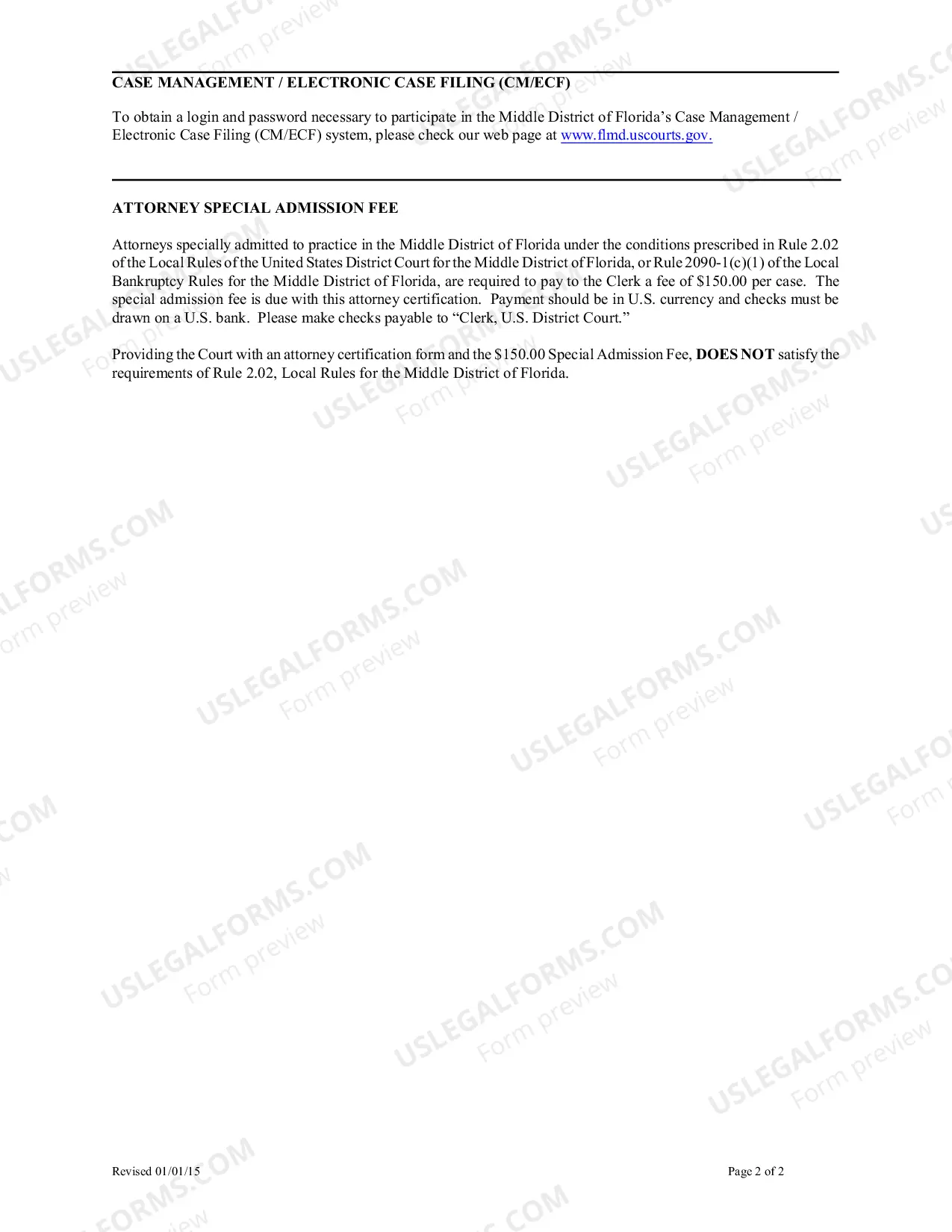 Preview Special Admission Attorney Certification