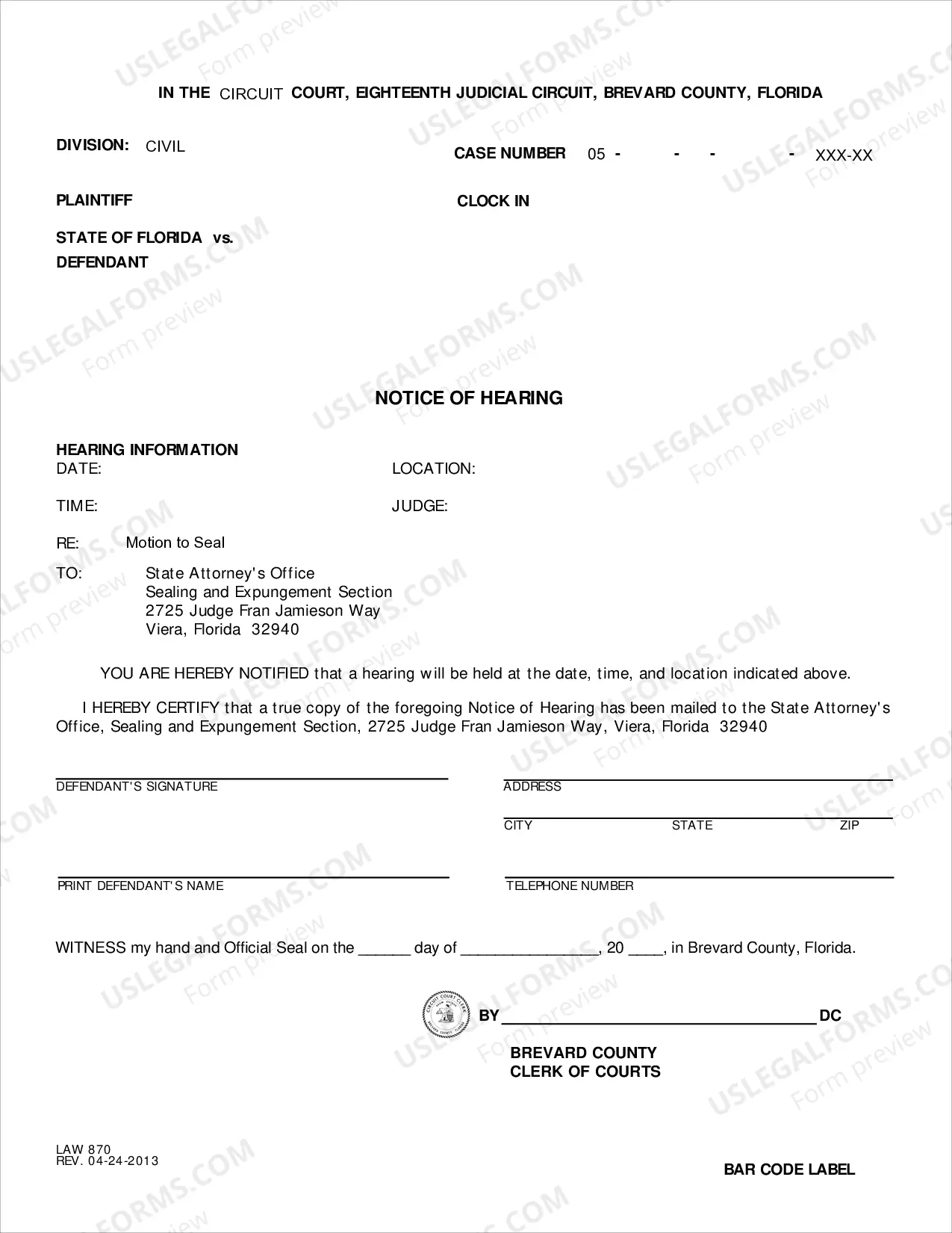 Preview Expungement Packet