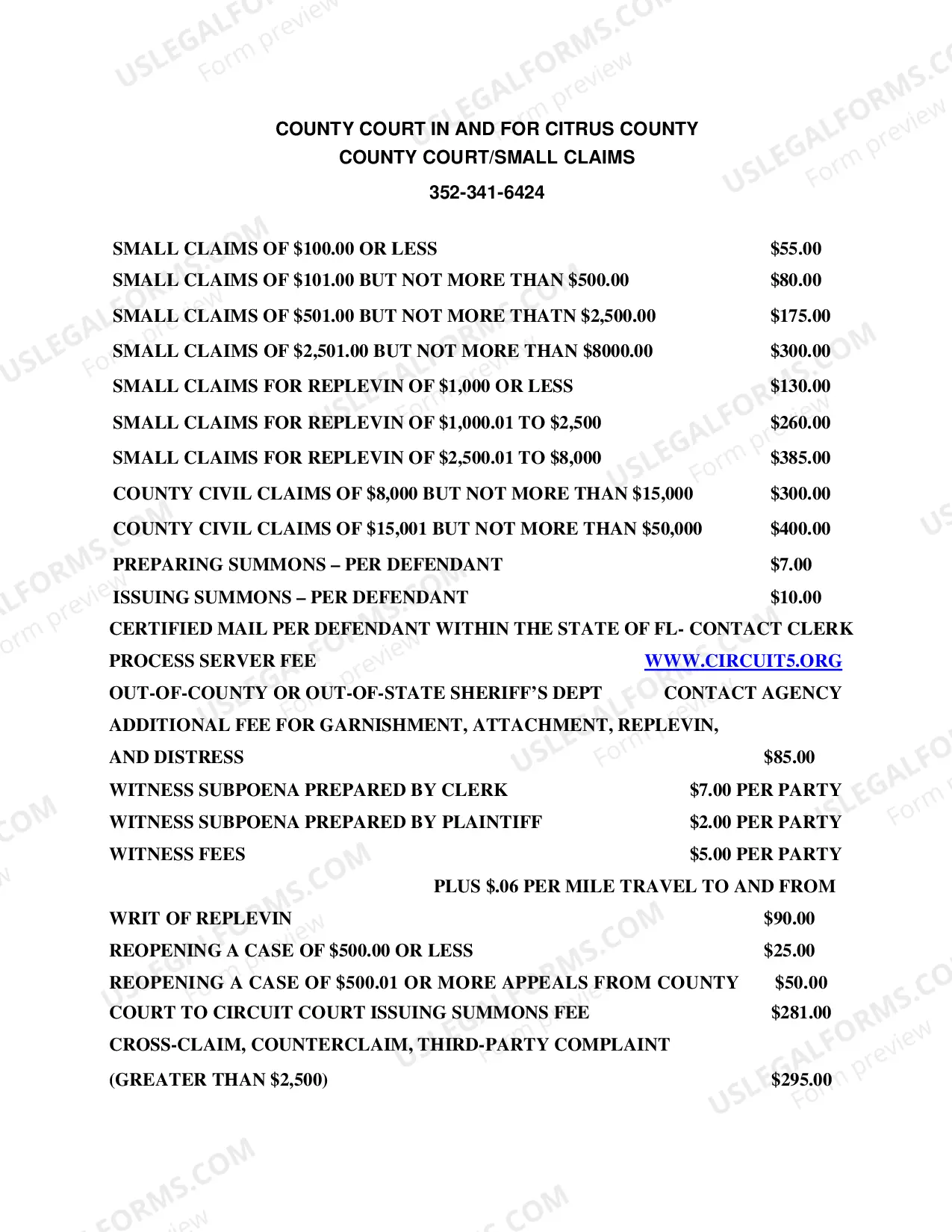 Preview Small Claims Replevin Packet