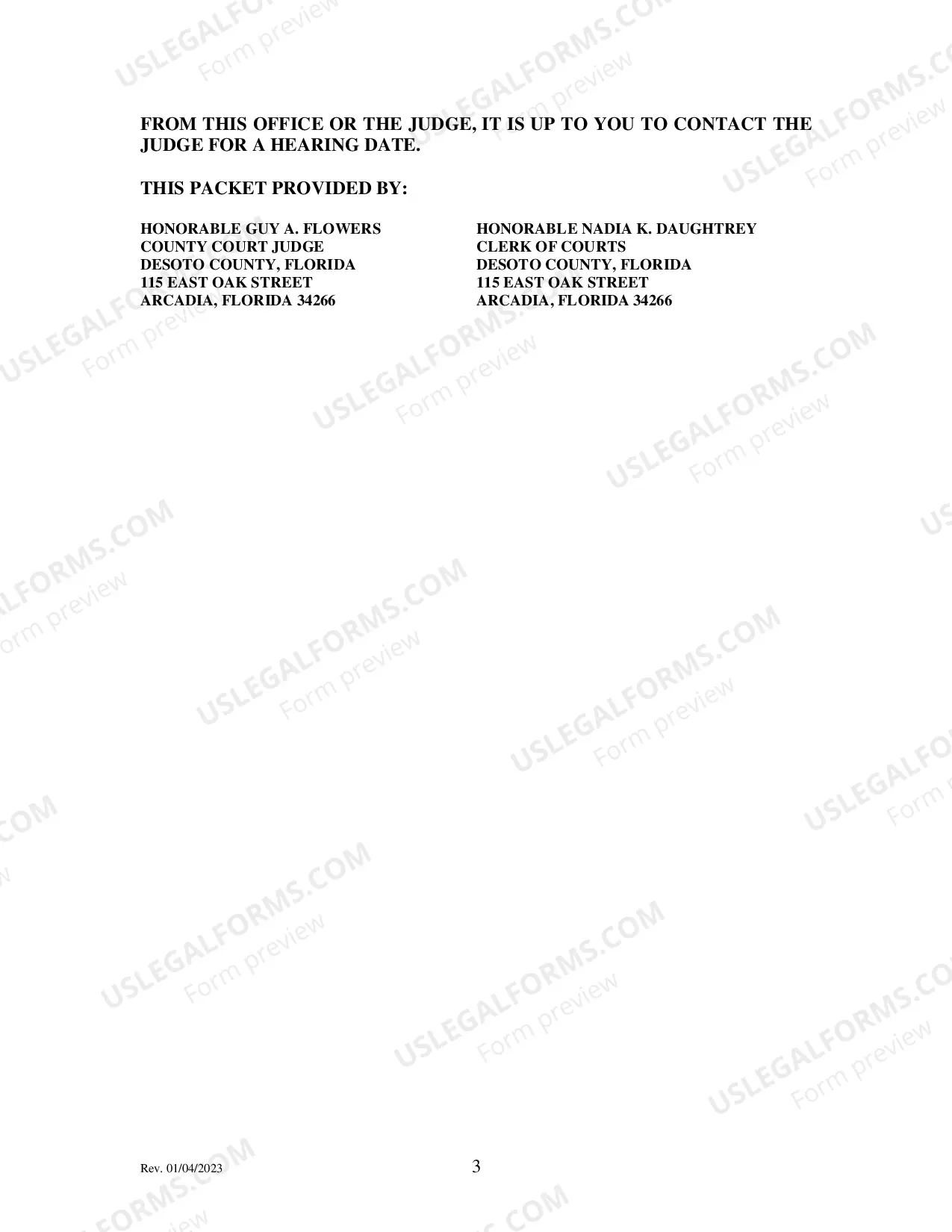 Preview Tenant Eviction Packet for Other Than Non-Payment of Rent filed by owner