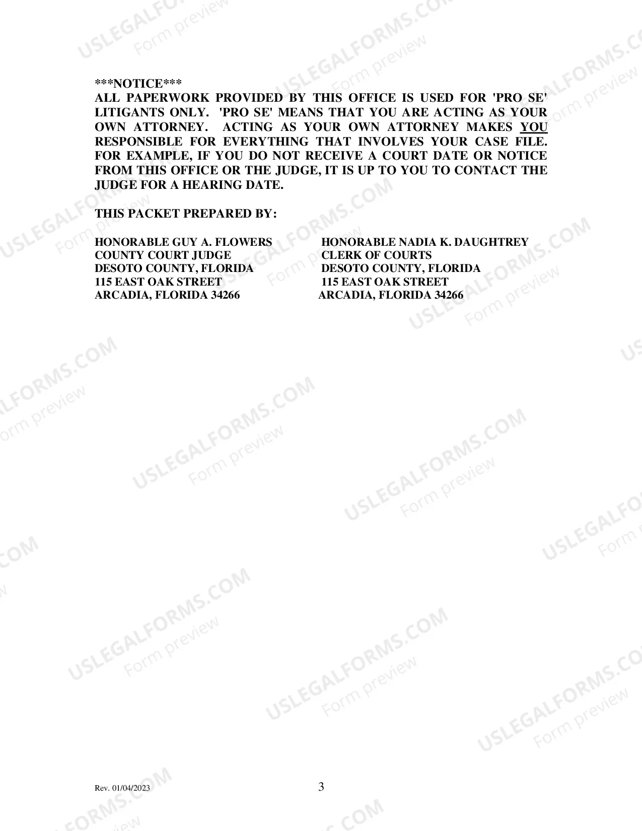 Preview Tenant Eviction Packet (Seven Day Notice with Cure)