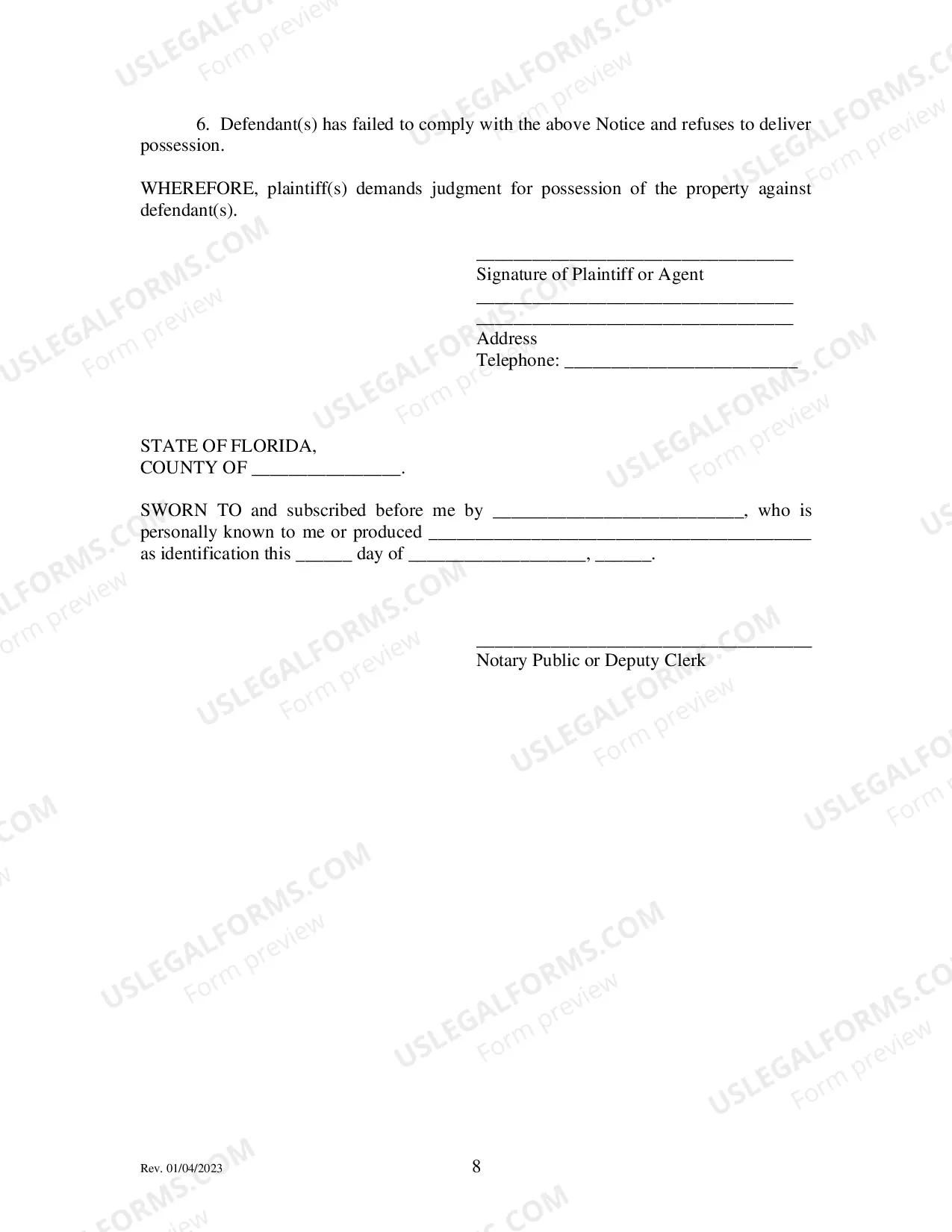 Preview Tenant Eviction Packet (Seven Day Notice with Cure)