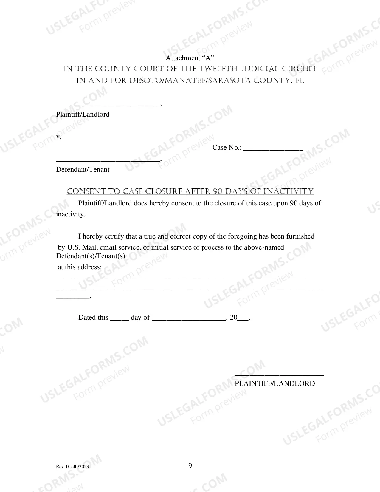 Preview Tenant Eviction Packet (Seven Day Notice without Cure)