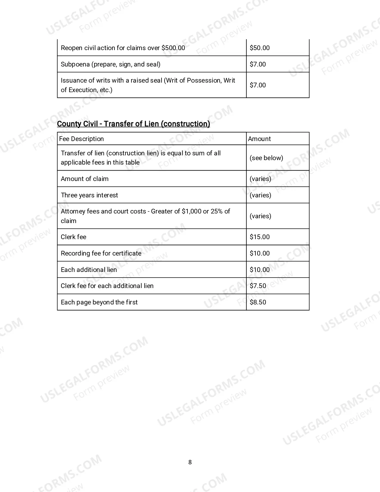 Preview Small Claims Packet