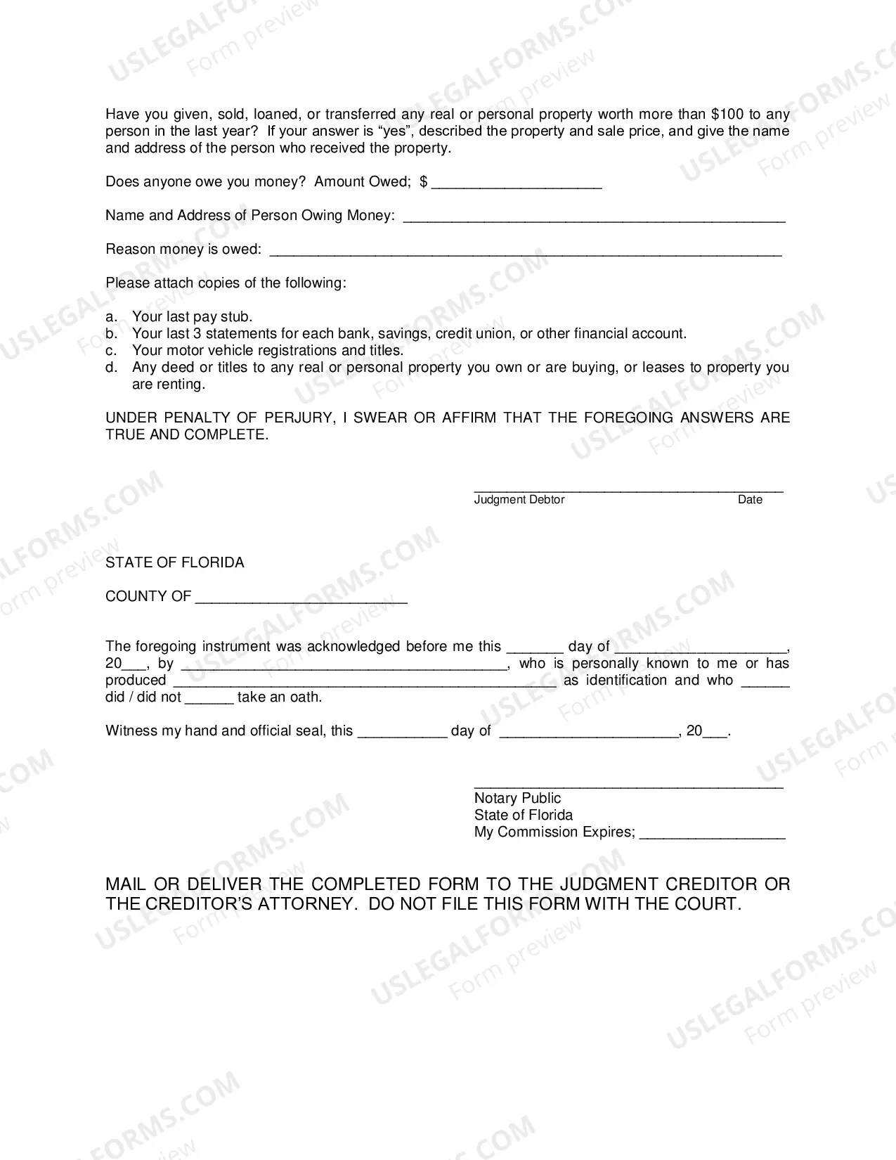 Preview Fact Information Sheet - Individual