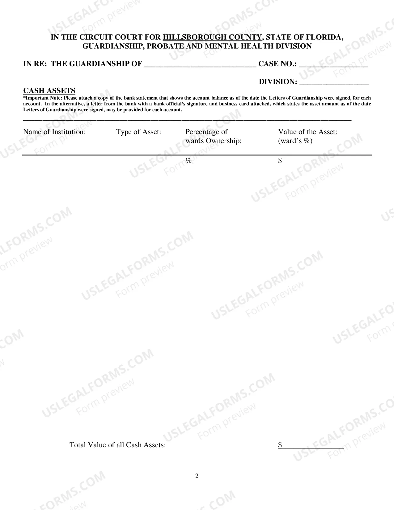 Preview Verified Inventory of Guardian (Initial Report Of Guardian Of Property)