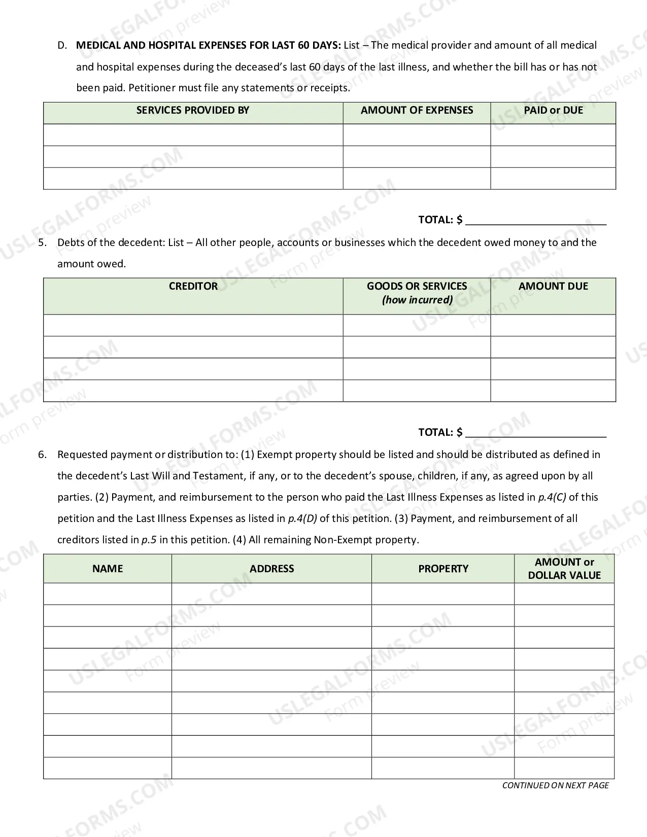 Preview Disposition of Personal Property Without Administration