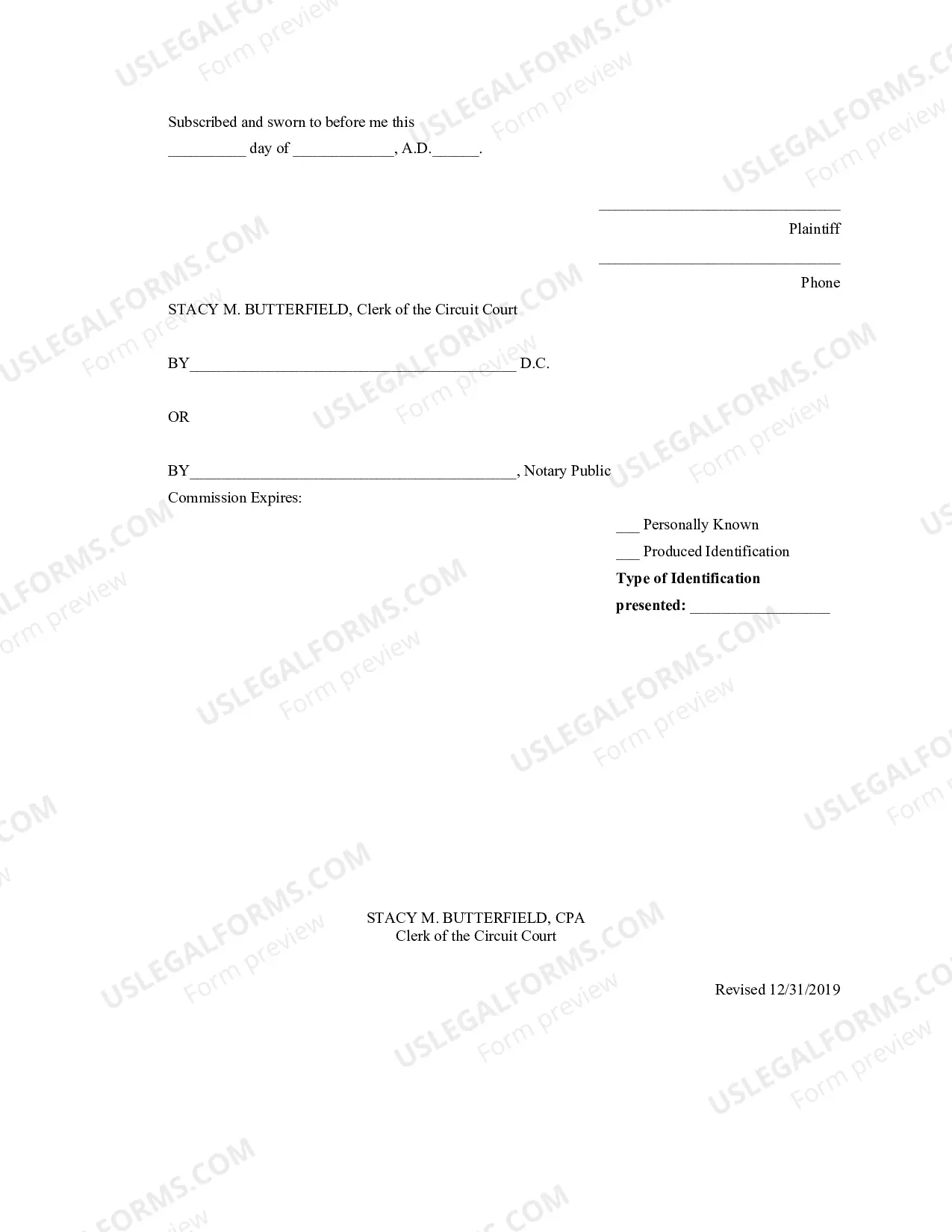 Preview Statement of Claim In Replevin