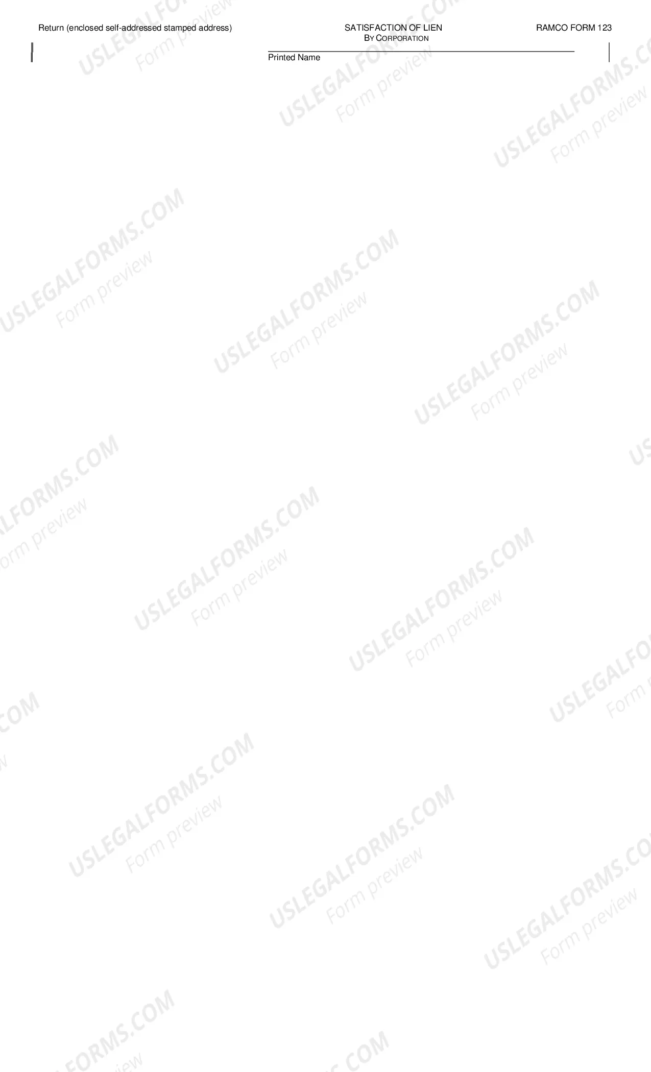 Preview Satisfaction of Lien Claim