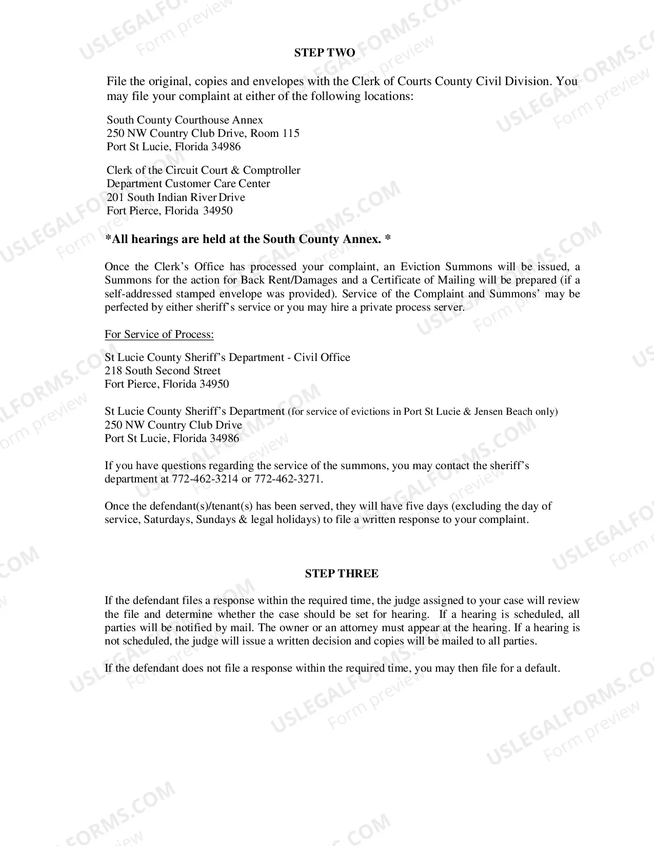 Preview Complaint For Eviction And Damages