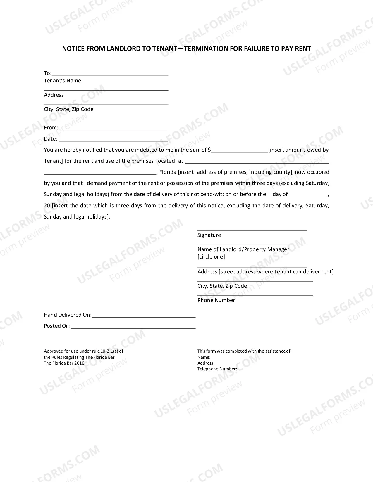 Preview Complaint For Eviction And Damages