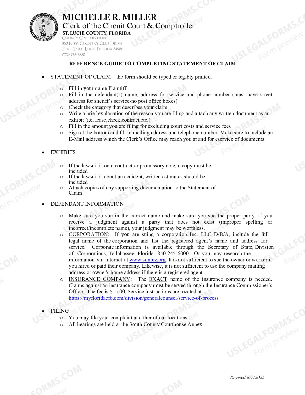 Preview Small Claims Packet