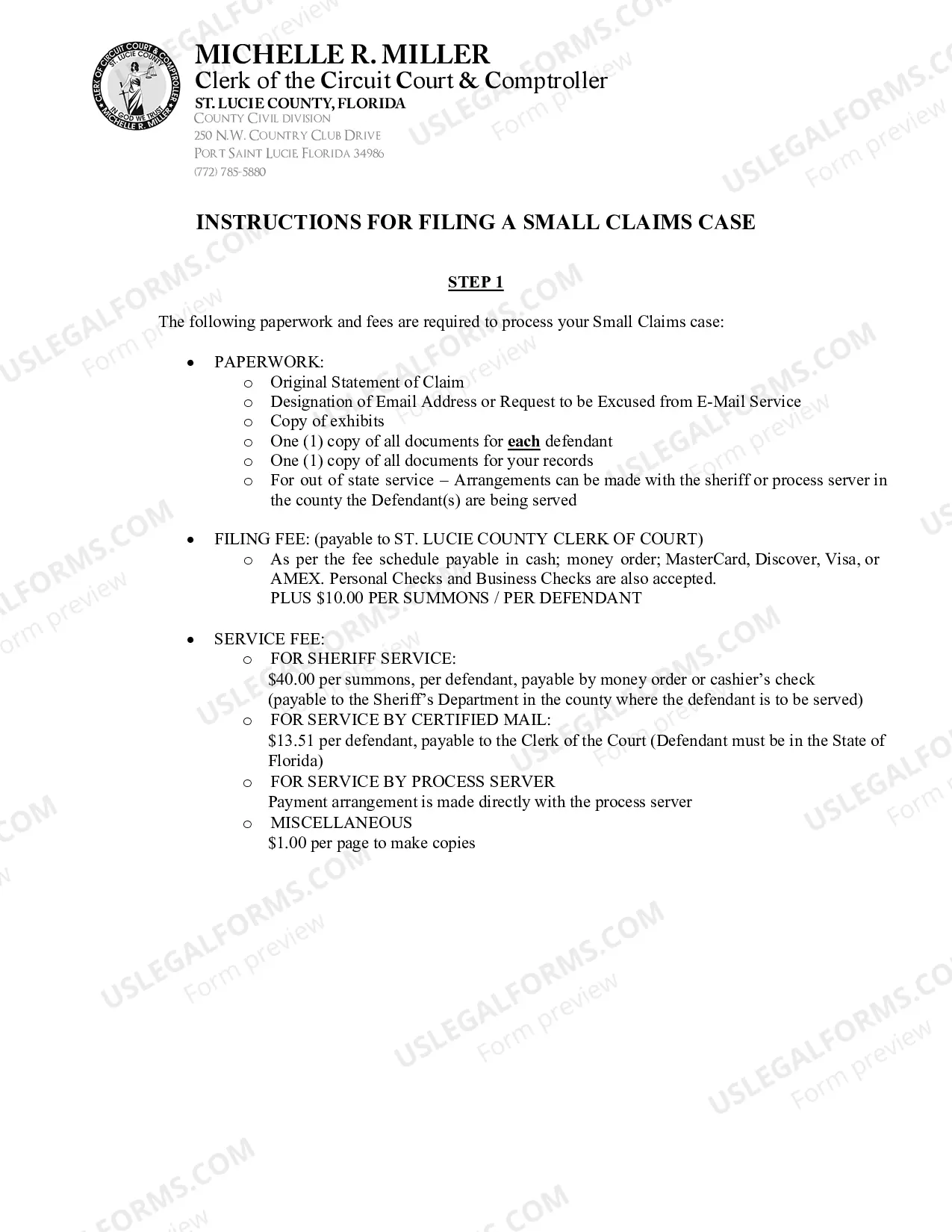 Preview Small Claims Packet