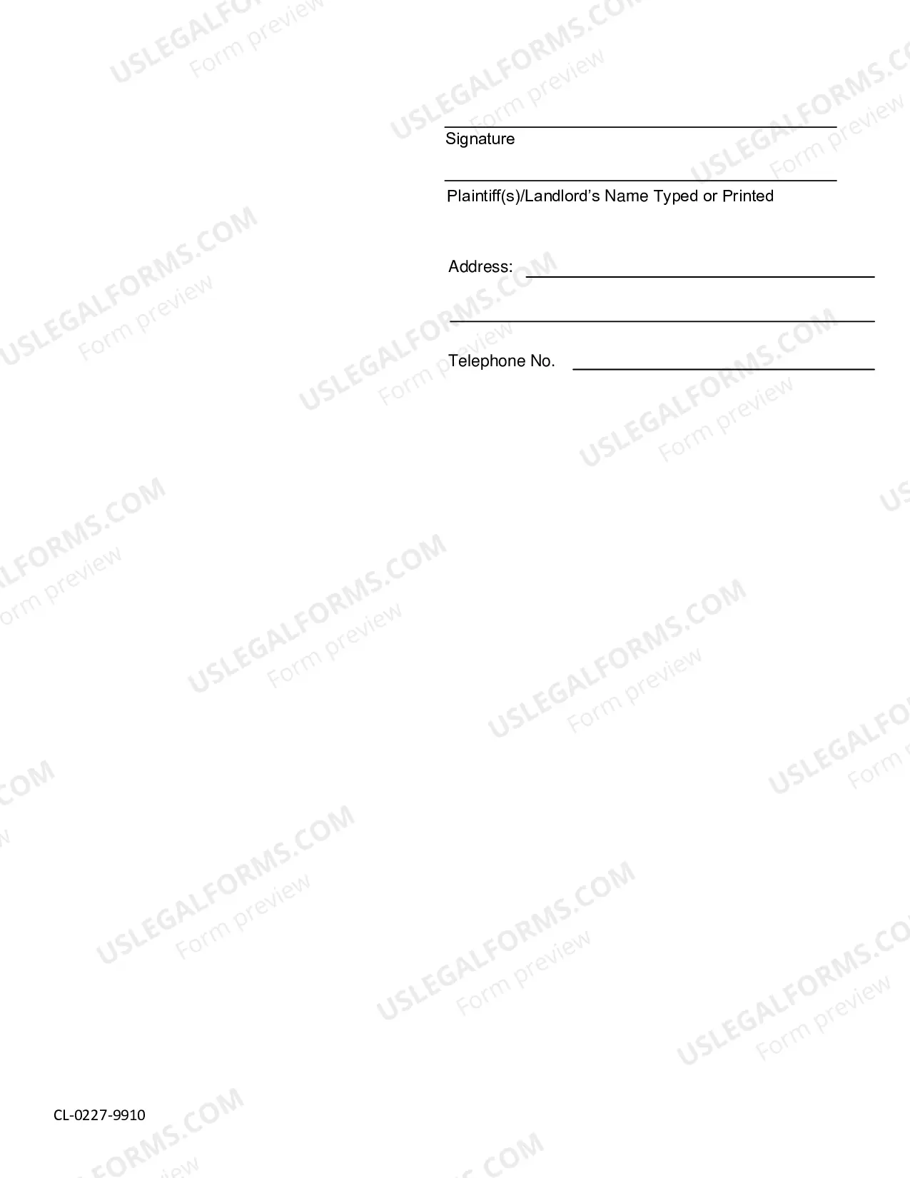 Preview Complaint For Eviction For Failure To Comply With Lease