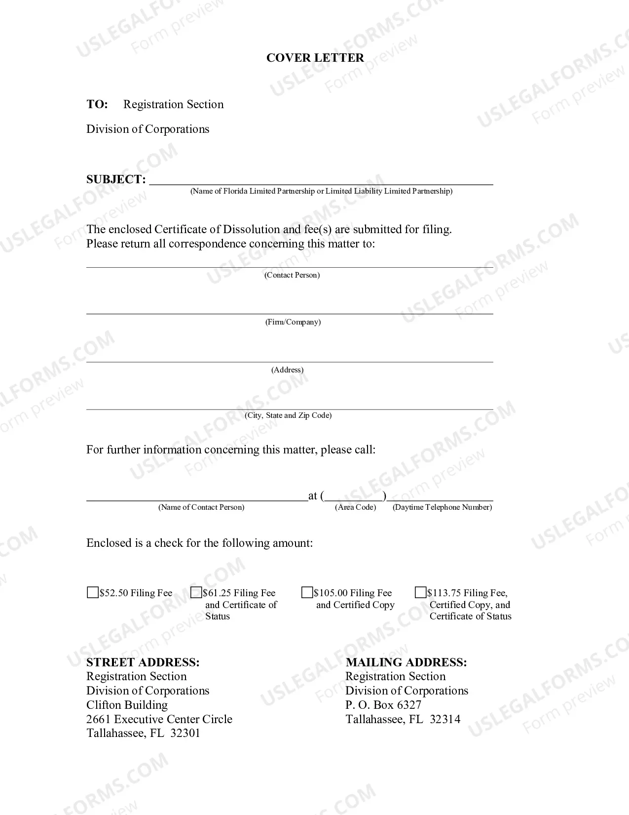 Preview Certificate of Dissolution Limited Partnership
