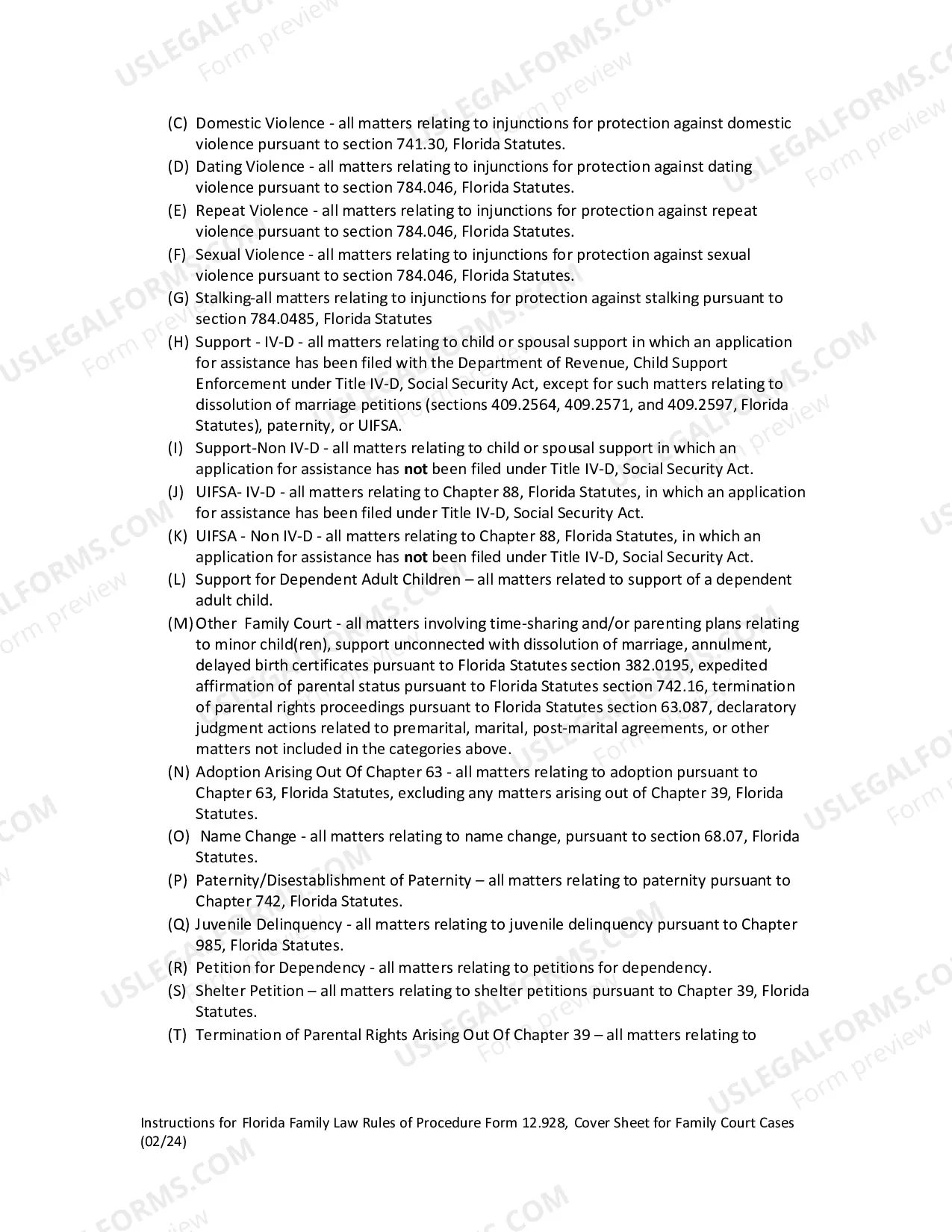 Preview Civil Cover Sheet
