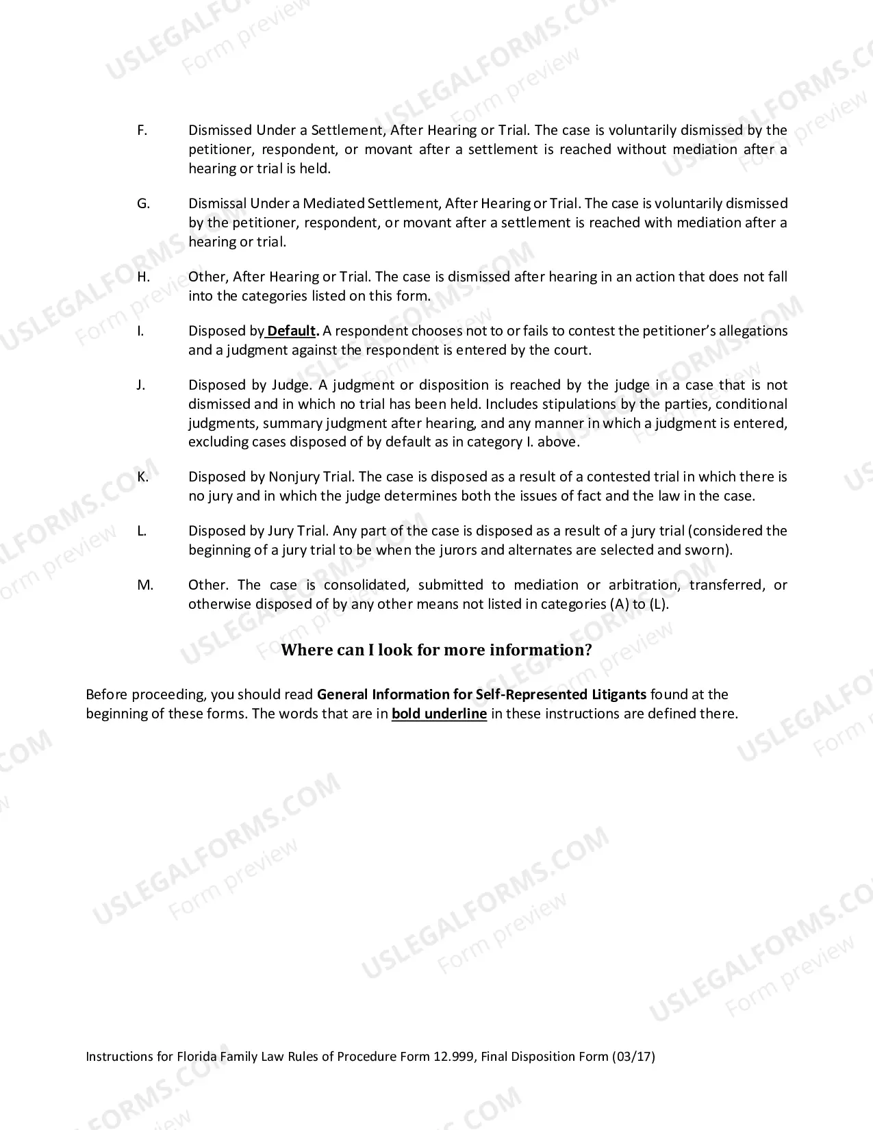 Preview Final Disposition Form