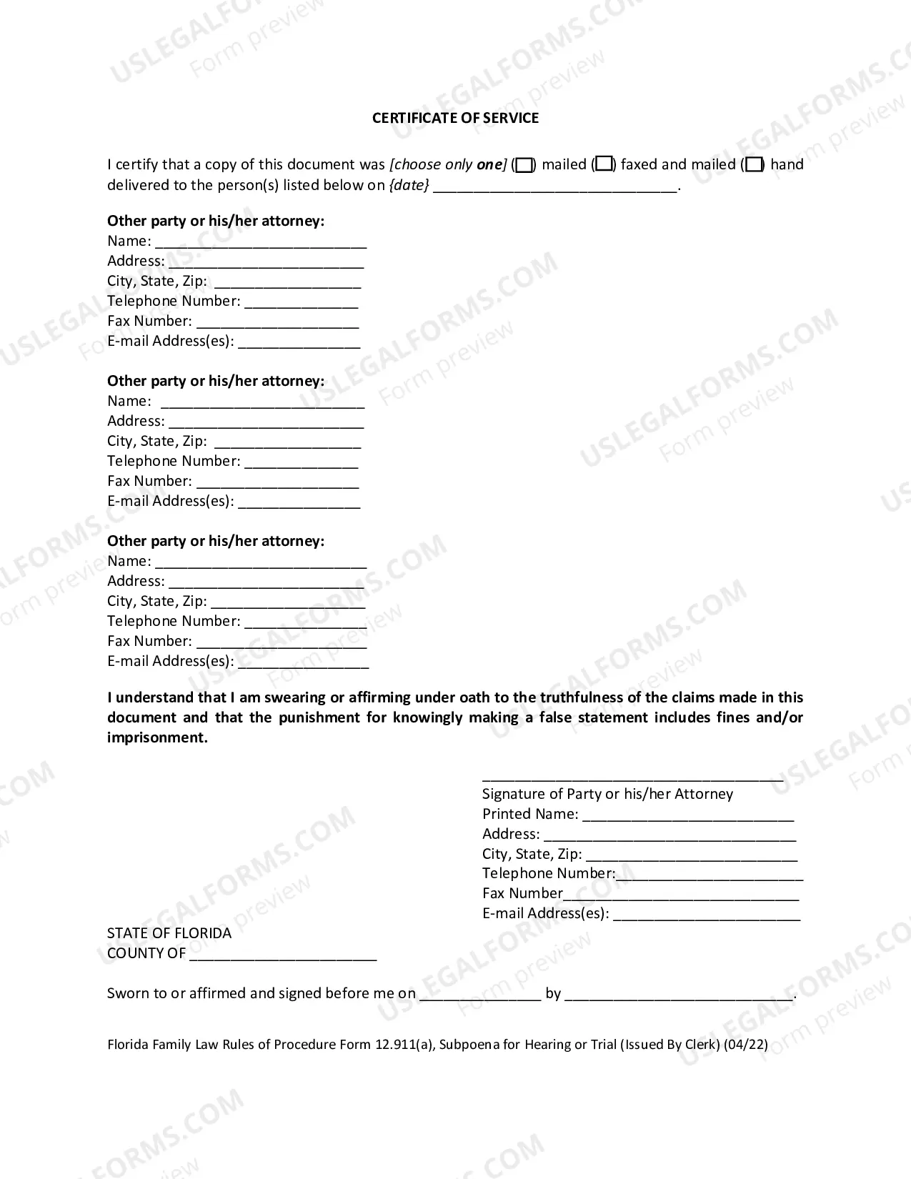 Preview Subpoena For Trial (For Issuance By Clerk)