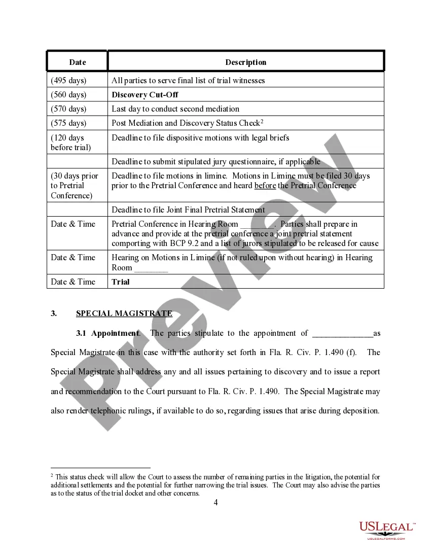 Preview Complex Construction Case Management Order
