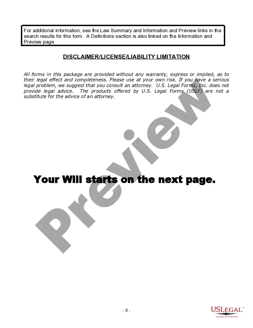Get Last Will and Testament for Single Person with No Children Preview Last Will and Testament for Single Person with No Children