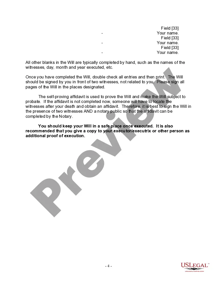 Preview Mutual Wills package with Last Wills and Testaments for Married Couple with No Children