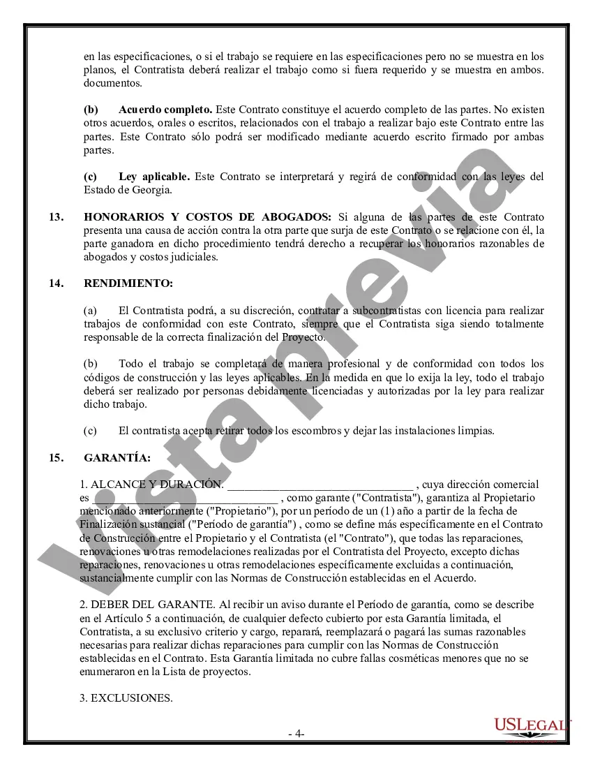 Preview Contrato de pintura para contratista