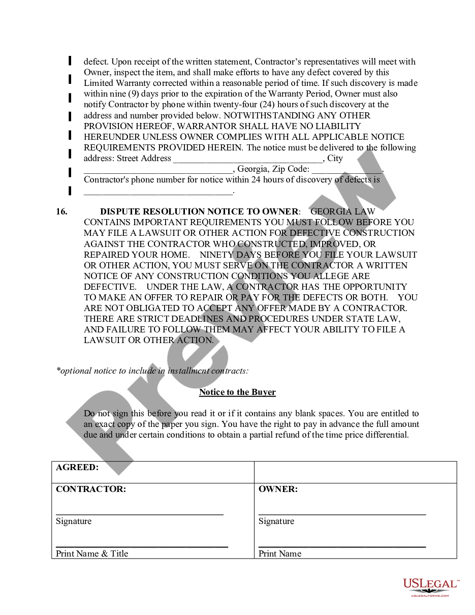 page 5 Excavator Contract for Contractor preview