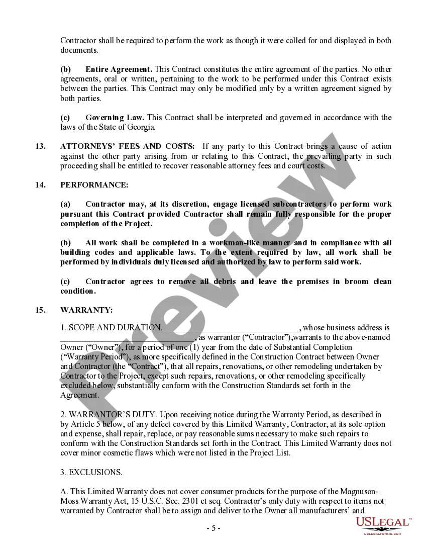Preview Framing Contract for Contractor
