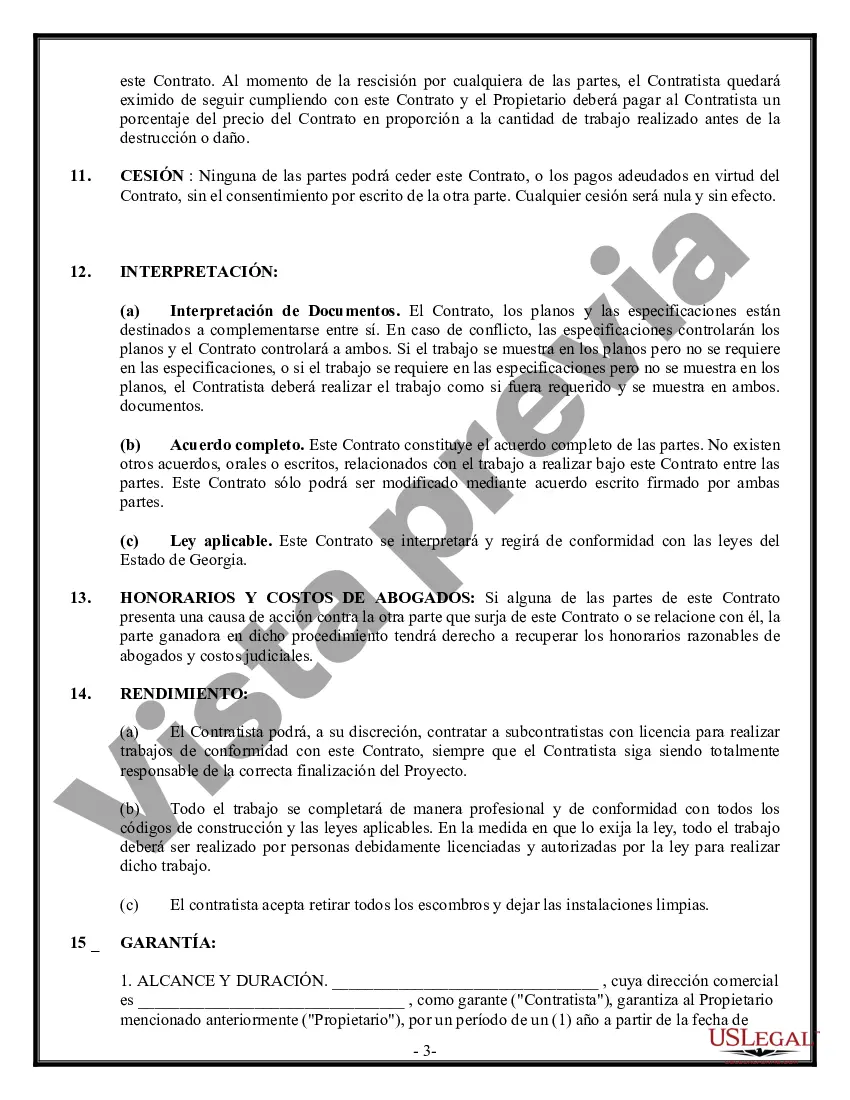 Preview Contrato de Seguridad para Contratista