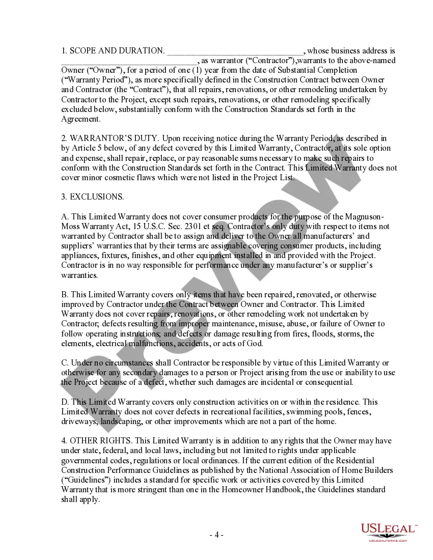 Preview Brick Mason Contract for Contractor