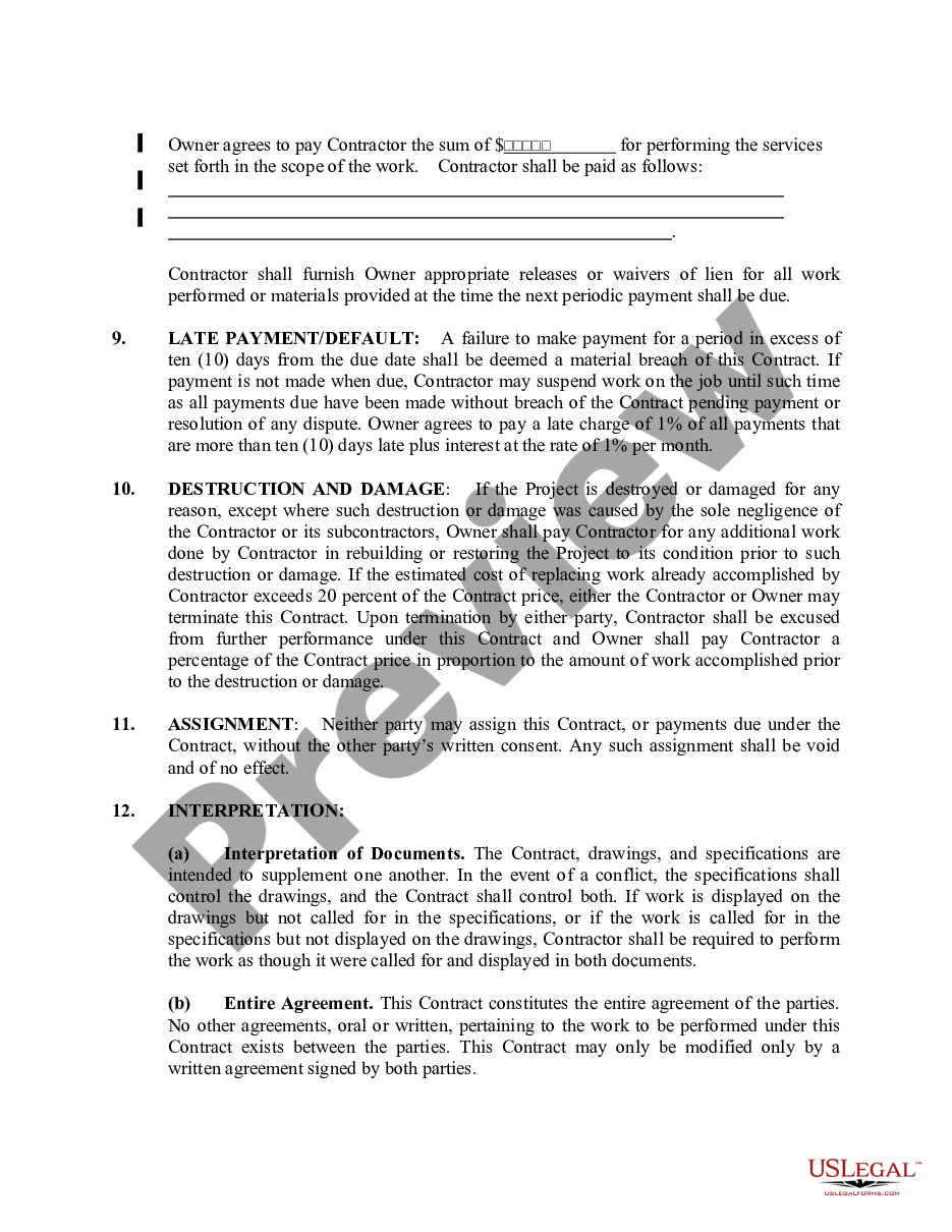 page 3 Electrical Contract for Contractor preview