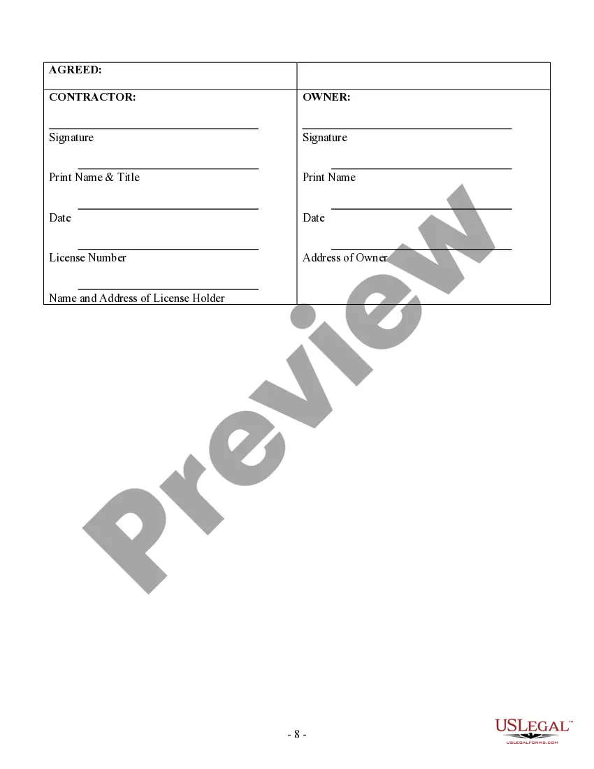 Preview Electrical Contract for Contractor
