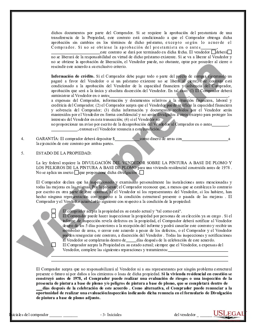 Preview Contrato de Compraventa de Bienes Inmuebles sin Corredor para Acuerdo de Venta de Casa Residencial
