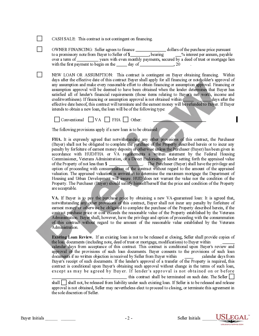 Preview Contract for Sale and Purchase of Real Estate with No Broker for Residential Home Sale Agreement