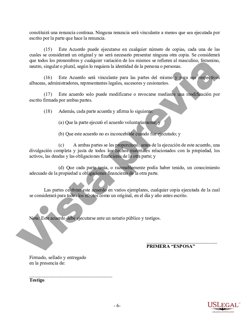 Preview Acuerdo prematrimonial prenupcial de Georgia con estados financieros