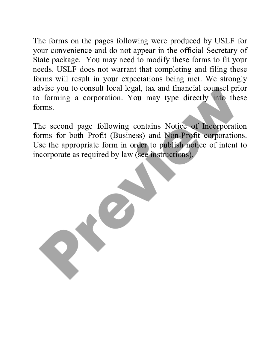 page 8 Articles of Incorporation for a Georgia Professional Corporation preview