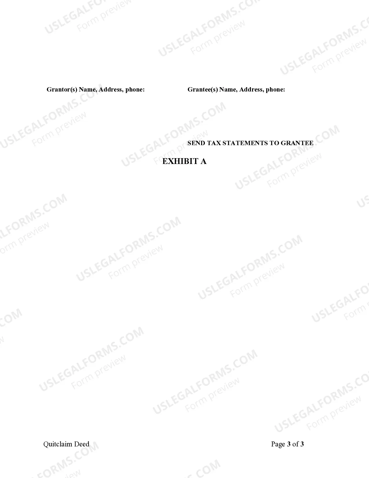 Preview Quitclaim Deed from Individual to Husband and Wife