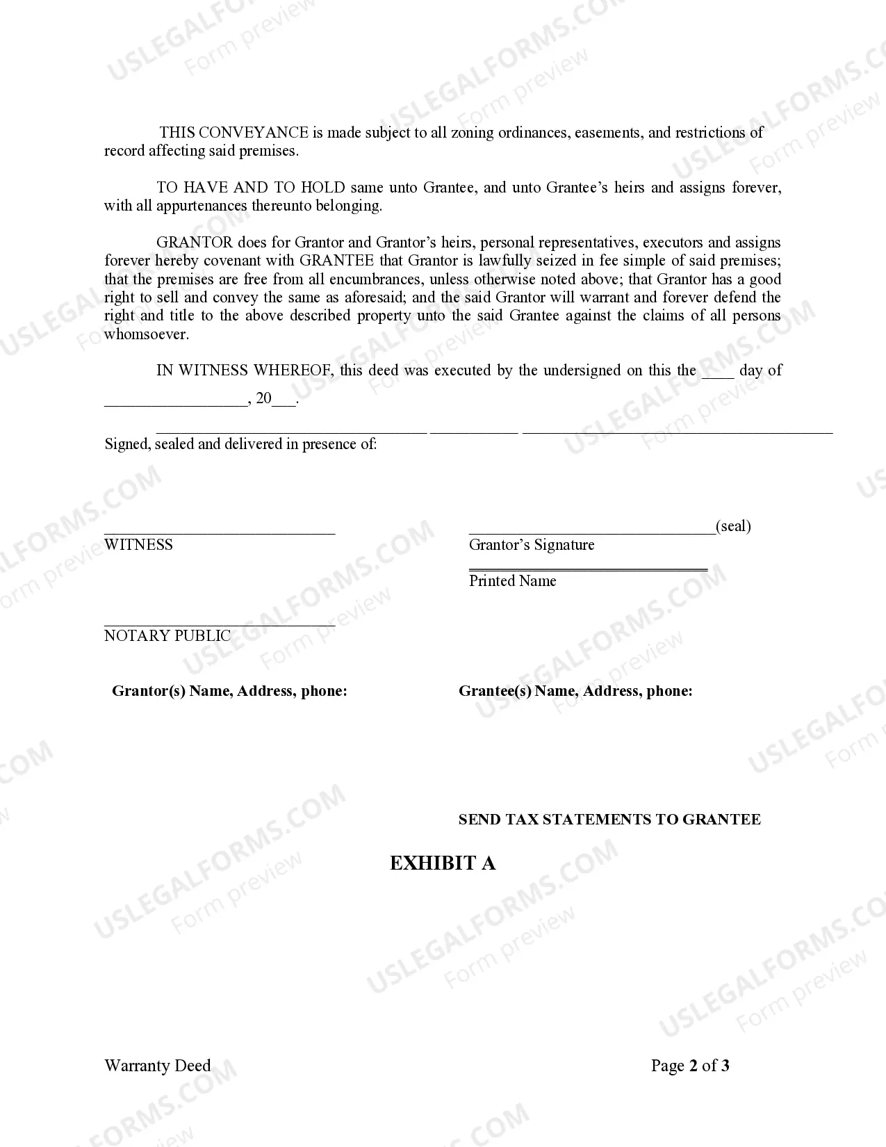 Preview Warranty Deed from Corporation to Individual